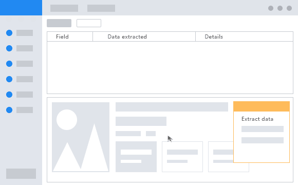 Ilustración animada en la que se observa el proceso de scraping desde una aweb a un fichero excel.